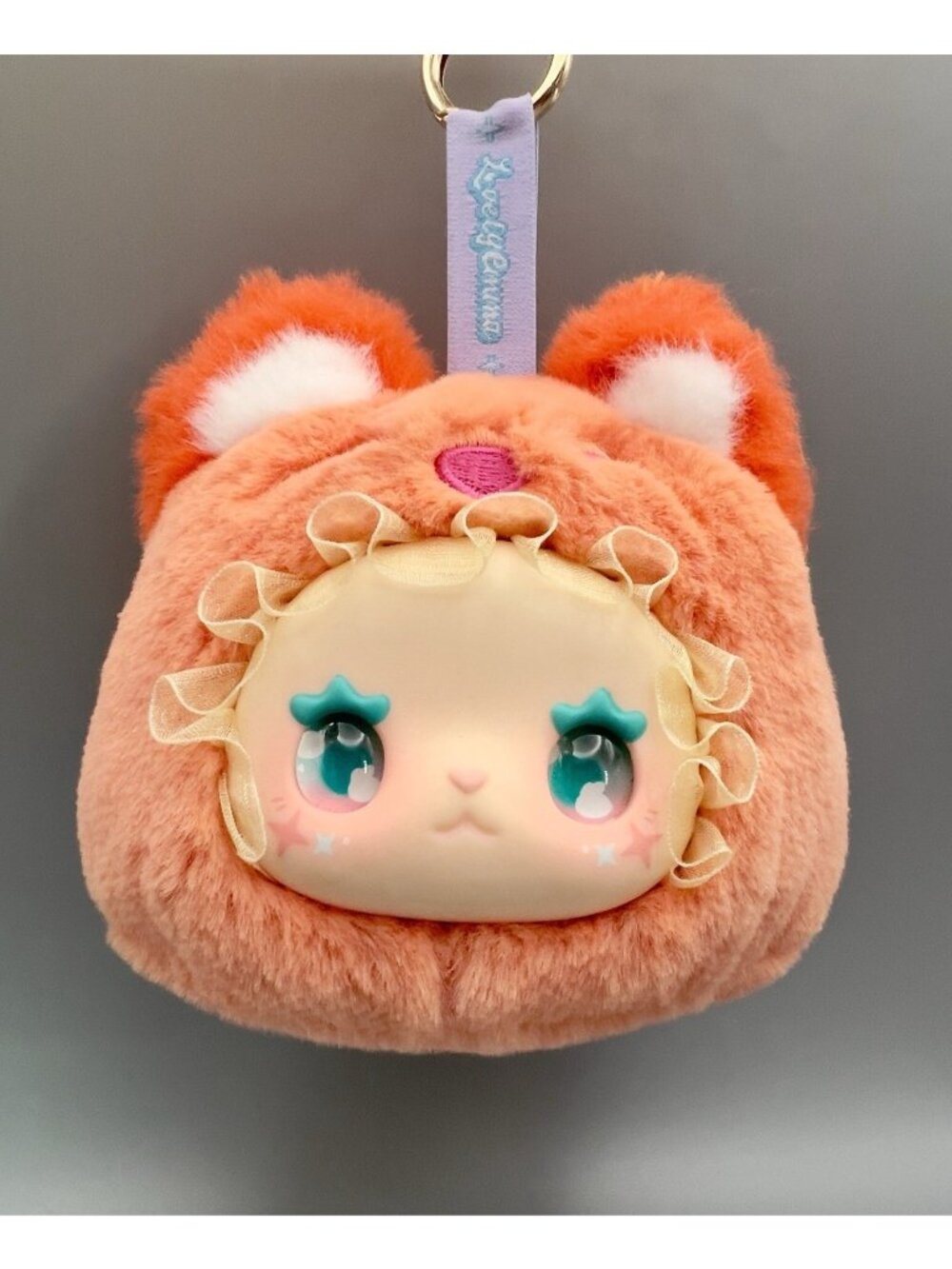 Lucky Emma Rua Rua Zoo Plush Keychain Jumping Fox Vinyl Face Blind Box Toy